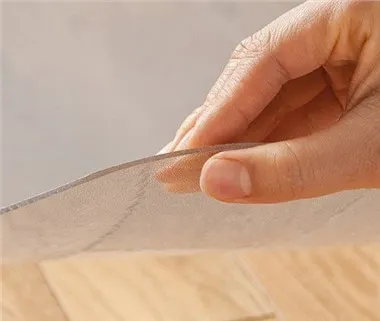 Tapis de sol de bureau en PVC de 46 po x 60 po avec rebord